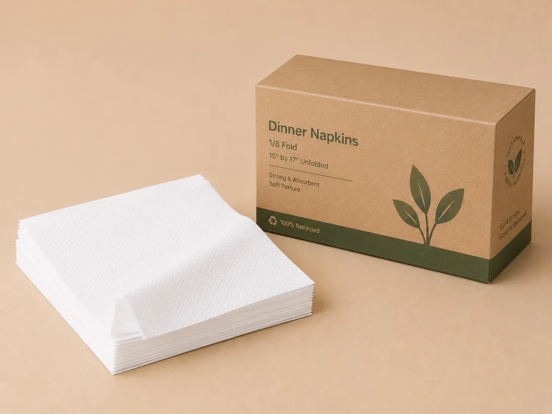 Dinner Napkins, 1/8 Fold
