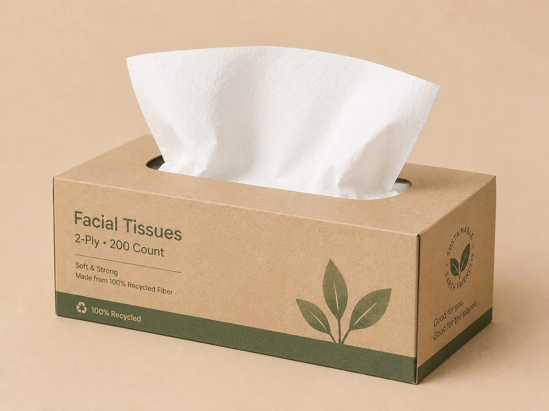 Facial Tissues, 2-Ply (200 Count)