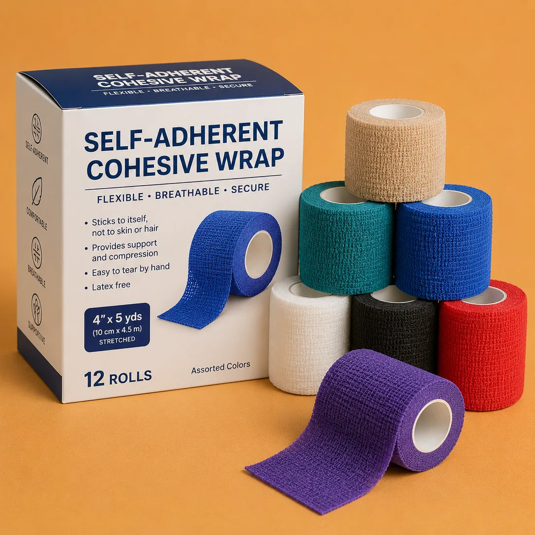 Self-Adherent Cohesive Wrap, 2 in