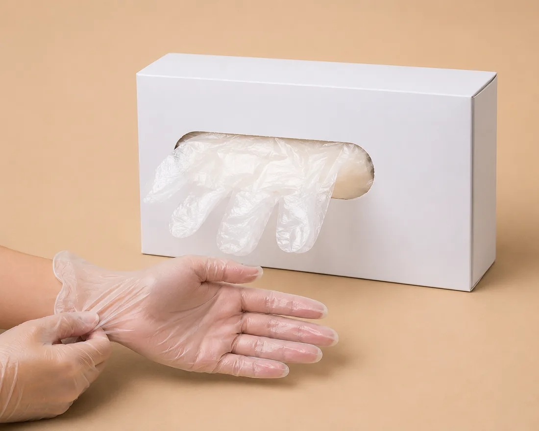 Vinyl Exam Gloves, Clear